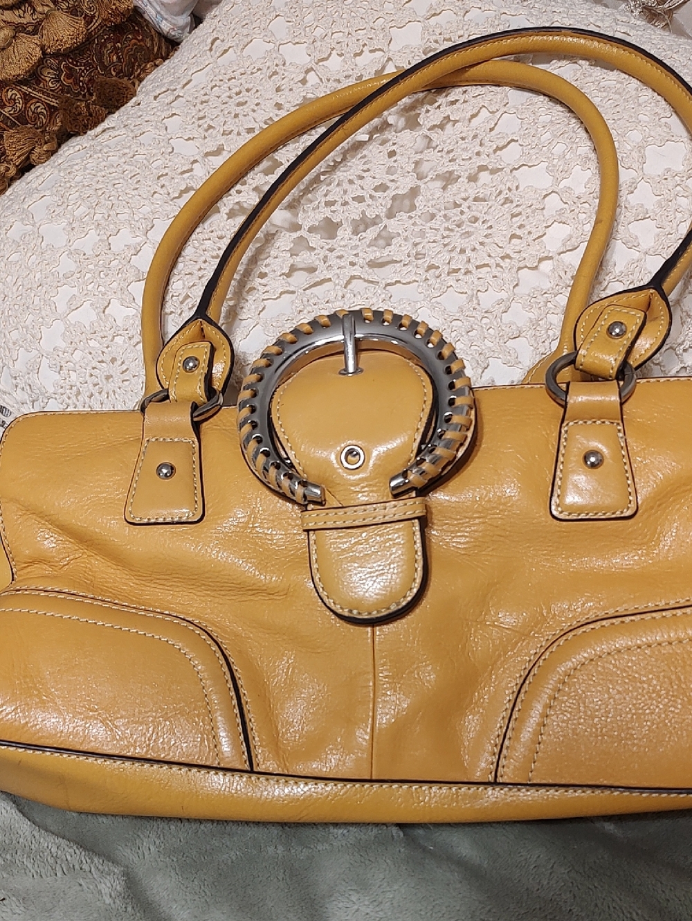 Soft Butter Colored Purse By Wilson's Leather.